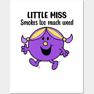 Little Miss smokes Posters and Art